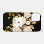 バラエレガントモノグラムブラック Case-Mate iPhoneケース (裏面 (横))