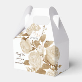 バラエレガントモノグラムホワイト フェイバーボックス