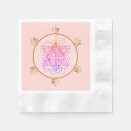 バラエレガントユダヤ人スター紙ナプキンス 縁ありカクテルナプキン