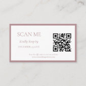 バラエレガント植物紋章モノグラ結婚ム エンクロージャーカード (正面)