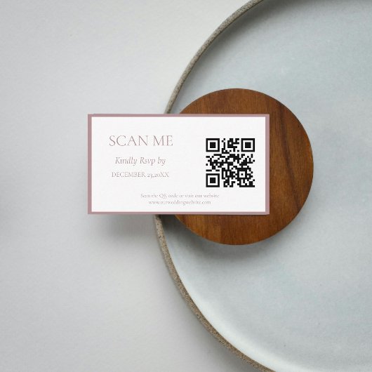 バラエレガント植物紋章モノグラ結婚ム エンクロージャーカード