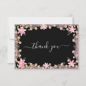 バラエレガント色の葬儀サンキューカード サンキューカード (裏面)