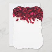 バラエレガント花びらブリデスメイドブルンク 招待状 (裏面)