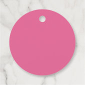 バラエレガント花カスタム結婚式 フェイバータグ (裏面)