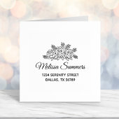 バラエレガント花花束住所 セルフインキングスタンプ