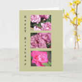 バラエレガント誕生日 カード (黄色い花)