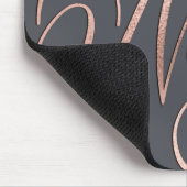 バラエレガント金ゴールドおよびグレー公証人ローン代理人 マウスパッド (コーナー)