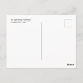 バラエレガント金ゴールドきらめく彼女はそれを卒業した ポストカード (裏面)