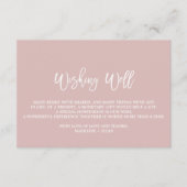 バラエレガント金ゴールドとグレイ結婚ズの願い井戸 エンクロージャーカード (正面)