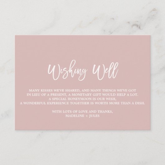 バラエレガント金ゴールドとグレイ結婚ズの願い井戸 エンクロージャーカード (正面)