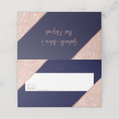 バラエレガント金ゴールドと海軍バルミツワー プレイスカード (外部開封)