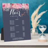 バラエレガント金ゴールドはさみヘアスタイリストのサービス フォトプラーク (側面)