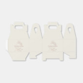 バラエレガント金ゴールドオーキッドモノグラム結婚ズ フェイバーボックス (折り畳みなし)