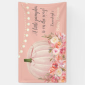 バラエレガント金ゴールドカボチャ赤ちゃんシャワー 横断幕 (縦)