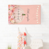 バラエレガント金ゴールドカボチャ赤ちゃんシャワー 横断幕 (インサイチュ)