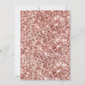 バラエレガント金ゴールドキッズガール5th誕生日パーティーInv 招待状 (裏面)