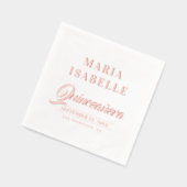 バラエレガント金ゴールドキンセアニェラ誕生日パーティー 箔ナプキン (左)