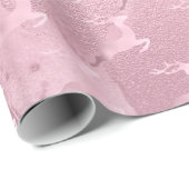 バラエレガント金ゴールドクリスマスのトナカイのパターン ラッピングペーパー (ロールコーナー)