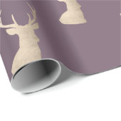 バラエレガント金ゴールドクリスマスのトナカイのパターン ラッピングペーパー (ロールコーナー)