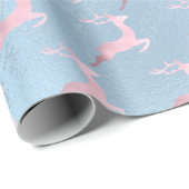 バラエレガント金ゴールドクリスマスのトナカイのパターン ラッピングペーパー (ロールコーナー)