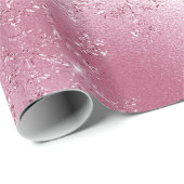 バラエレガント金ゴールドクリスマススノーフレークパターン ラッピングペーパー (ロールコーナー)