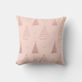 バラエレガント金ゴールドクリスマスツリーパターン クッション (正面)