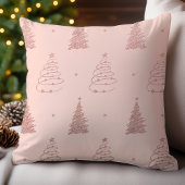 バラエレガント金ゴールドクリスマスツリーパターン クッション