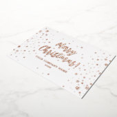 バラエレガント金ゴールドクリスマス会社フォイルカード 箔シーズンカード (回転した状態)