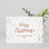 バラエレガント金ゴールドクリスマス会社フォイルカード 箔シーズンカード (立ち正面)