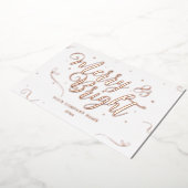 バラエレガント金ゴールドクリスマス会社フォイルカード 箔シーズンカード (回転した状態)