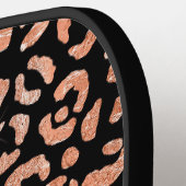 バラエレガント金ゴールドグラムレオパード ピックルボールラケット (左詳細)