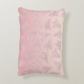 バラエレガント金ゴールドグリッタークリスマスツリーパターン アクセントクッション (裏面(縦))