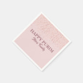 バラエレガント金ゴールドグリッターダストハッピープリム スタンダードカクテルナプキン (角)