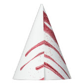 バラエレガント金ゴールドグリッタードリップスウィート16誕生日 パーティーハット (裏面)