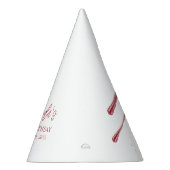 バラエレガント金ゴールドグリッタードリップスウィート16誕生日 パーティーハット (右)