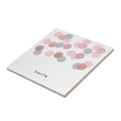 バラエレガント金ゴールドグリッターパステルピンク紙吹雪 タイル (側面)