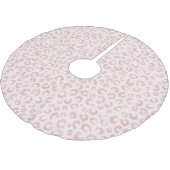 バラエレガント金ゴールドグリッターヒョウ柄 ブラッシュドポリエステルツリースカート (アングル)