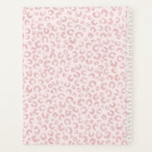 バラエレガント金ゴールドグリッターヒョウ柄 プランナー手帳 (裏面)