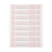 バラエレガント金ゴールドグリッターヒョウ柄 ラップアラウンドラベル (シート)