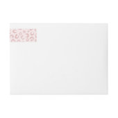 バラエレガント金ゴールドグリッターヒョウ柄 ラップアラウンドラベル (正面)