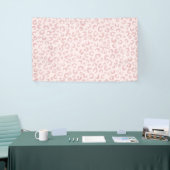 バラエレガント金ゴールドグリッターヒョウ柄 横断幕 (トレードショー)