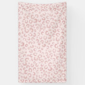 バラエレガント金ゴールドグリッターヒョウ柄 横断幕 (縦)