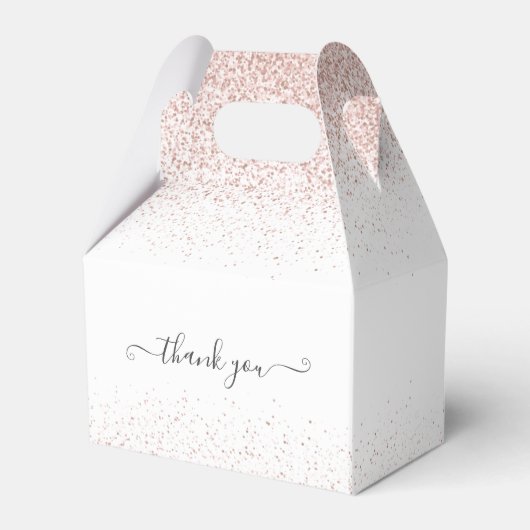 バラエレガント金ゴールドグリッターファーストホーリーコミュニオン フェイバーボックス (裏面サイド)