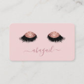 バラエレガント金ゴールドグリッターメイクアップアーティスト 名刺 (正面)