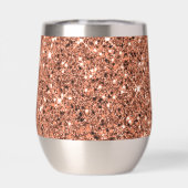 バラエレガント金ゴールドグリッターモノグラムパーティーフェイスブックレット (背面)