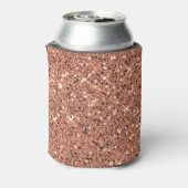 バラエレガント金ゴールドグリッターモノグラムパーティーフェイスブックレット 缶クーラー (缶裏面)