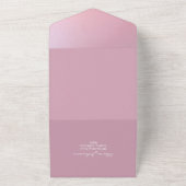 バラエレガント金ゴールドグリッター日付の保存フォトRSVP オールインワン招待状 (外側)