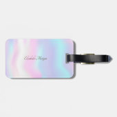 バラエレガント金ゴールドグリッター象型ホログラフィー ラゲッジタグ (裏面横)