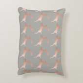 バラエレガント金ゴールドグレークリスマストインデナーパターン アクセントクッション (裏面(縦))