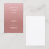 バラエレガント金ゴールドシンプルデザインモダントレンディー 名刺 (正面/裏面)